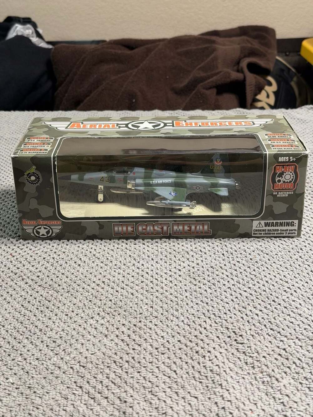 Funline Aerial Enforcers Diecast Metal USAF F-5 Tiger Jet Fighter Model 72033